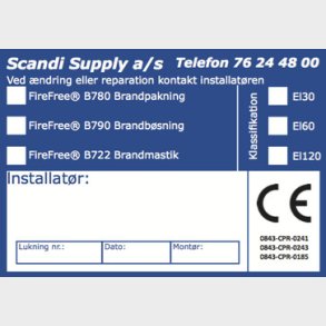 FireFree CE-m&auml;rkning 