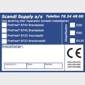FireFree CE-m&auml;rkning 