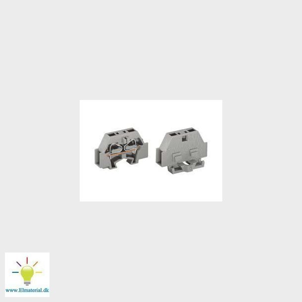 Miniklemme 2-L 2,5Q med flange orange  261-306