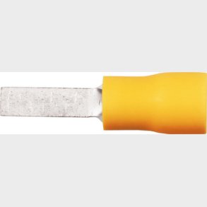 Isol. plattstift kabelsko A4645SFB, 4-6mm2, b&ouml;jd, gul