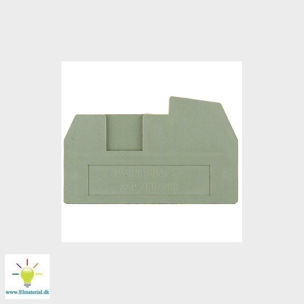 Endeplade azp/zkb/zks 174260 El og vvs materialer