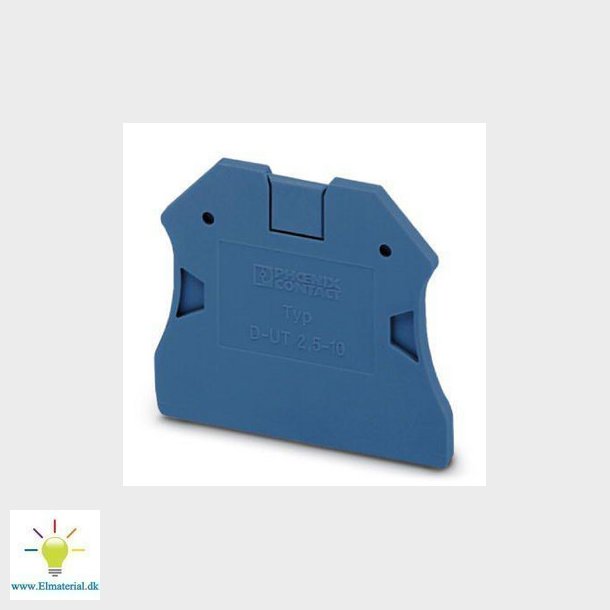 Endeplade D-UT 2,5/10 BU