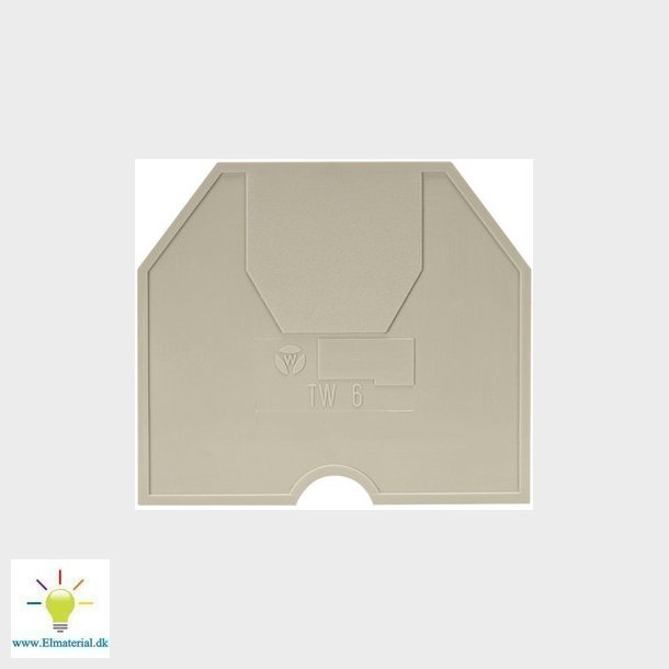 Skilleplade TW 6/V0 gr