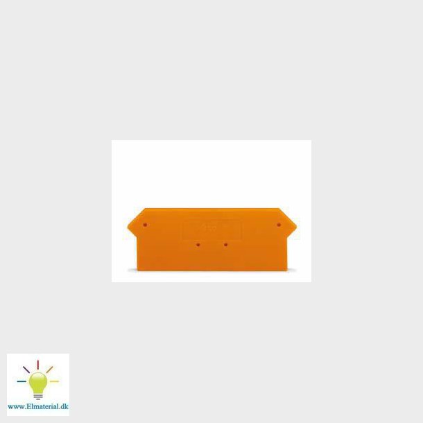 Ende-og mellemplade 1,5Q orange  279-317