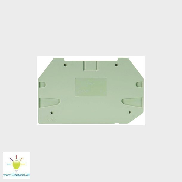 Endeplade AP WT 4 D2/2 gr El og vvs materialer