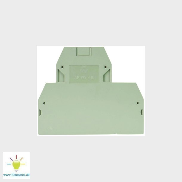 Endeplade AP WT 4 E gr El og vvs materialer