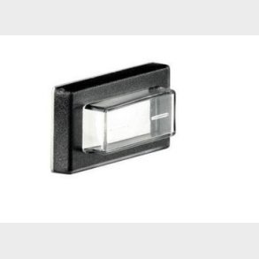 St&auml;nks&auml;ker huva med frontram svart/transparent