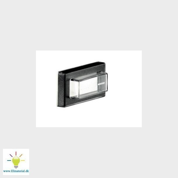 Stnktt htte med frontramme  sort/gennemsigtig