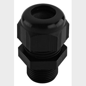 Skruvanslutning polyamid l�ng M25 �7-14 IP68 svart