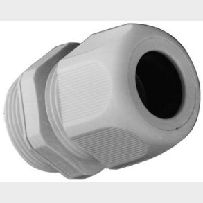 Inskruvad plast + mutter med l&ouml;kring PG9