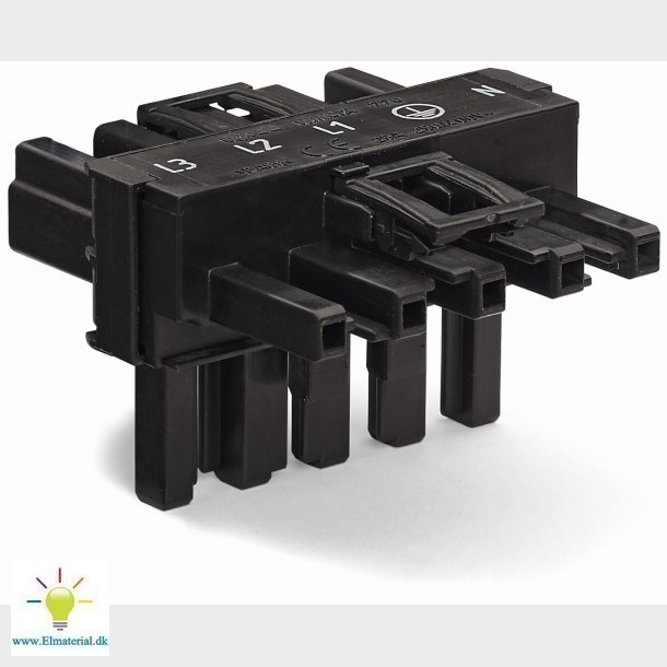T-Stykke 5P 1Xhan/2Xhun Sort