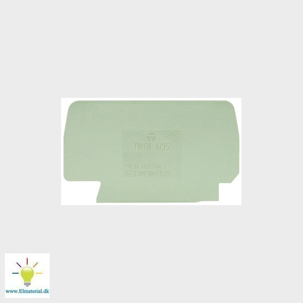 Skilleplade TWFN 4/35 Gr