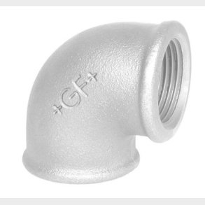 Vinkel 90&deg; galvaniserad hylsa/hylsa 1/2