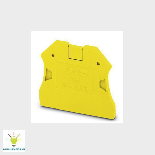 Endeplade D-UT 2,5/10 YE