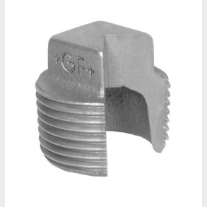 Plugg svart utan kant 1/2