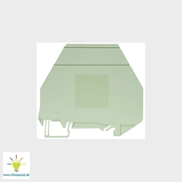 Skilleplade TW WT 4E-10 gr El og vvs materialer