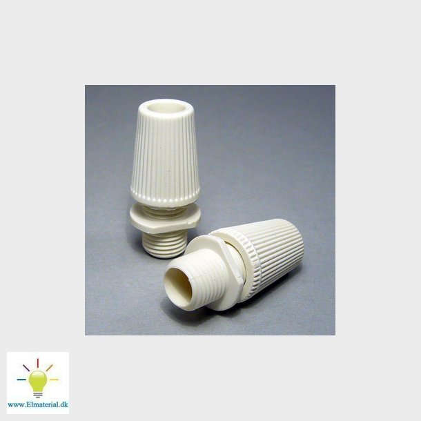 Kl&auml;mnippel M10u g&auml;nga vit