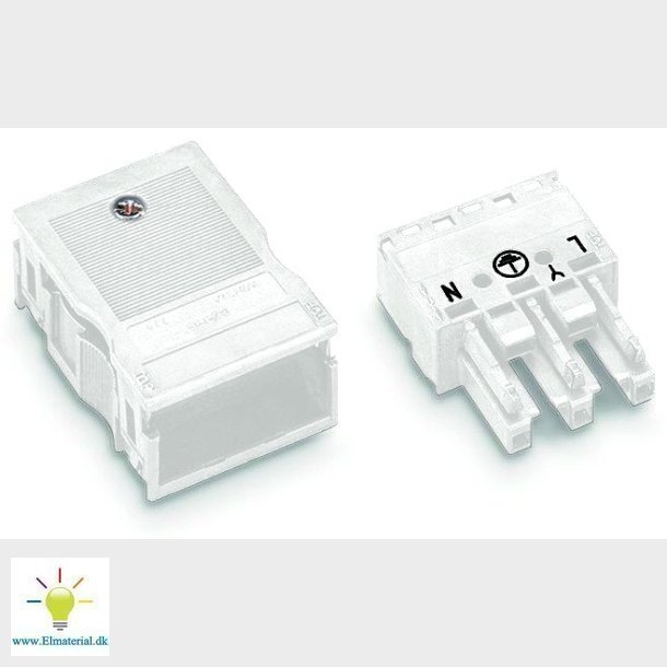 Hunstik 3P M/Afl. Kappe Hvid