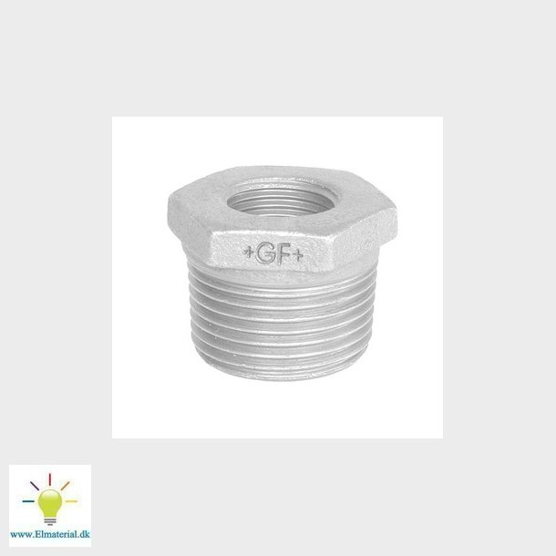 Nippelmuffe galvaniseret koncentrisk 3/4 x 1/2