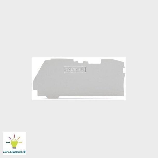 Ende- og mellemplade 1 mm, gr 2106-1291