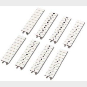 Etiketter f&ouml;r kl&auml;mmor ZB 5, l&ouml;pande nummer l&auml;ngs 11-20