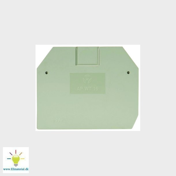 Endeplade AP WT 16 gr El og vvs materialer