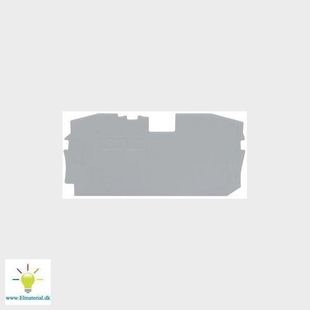 Ende- og mellemplade 1 mm, gr 2016-1291