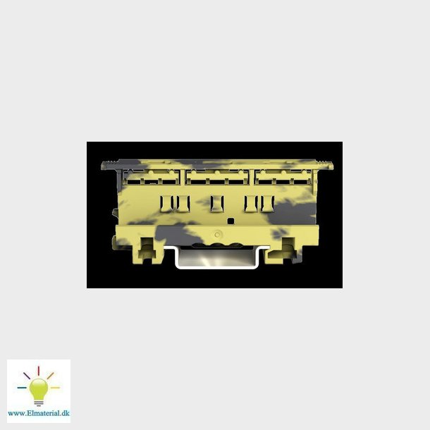 Adaptor for serie 221 4mm2 sort/gul