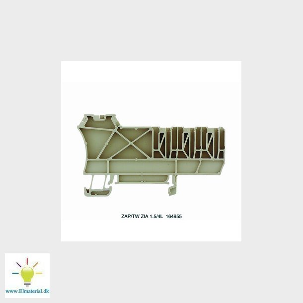 Endeplade zik-zak 4-leder 164955 El og vvs materialer