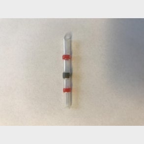 L&ouml;dhylsa med sm&auml;ltbar pl�tring och lim r&ouml;d 0,5-1,5 mm2