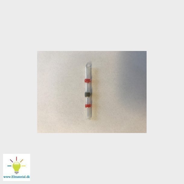 Loddemuffe med smetlbar tin ring og lim rd 0,5-1,5 mm2