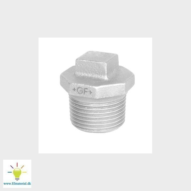 Prop galvaniseret med rand 1/2