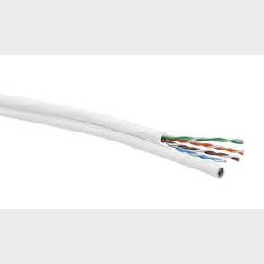 Datakabel KAT5E U/UTP LSF/OH IEC 332.1 - Euroklass Eca dubbelvit T500 Leviton (Brand-Rex)