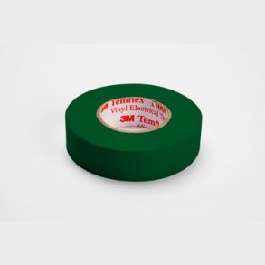 3MTM Temflex 1500 vinyltejp, f&ouml;r isolering och m&auml;rkning. 0,15 mm, tjock. 15 mm, x 10 m. Gr&ouml;n