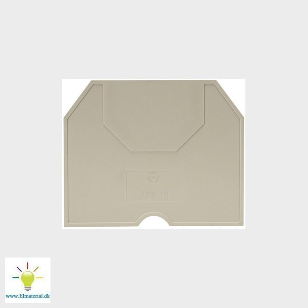 Endeplade APN 16/V0 gr