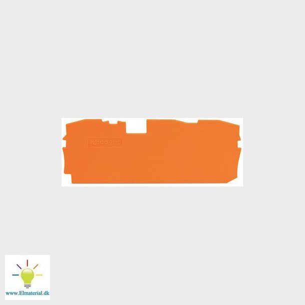Ende- og mellemplade 1 mm, orange 2010-1392