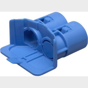 Halogenfri r&ouml;rpip f&ouml;r fr&auml;mre burkar, dubbel (2x �16-20 mm)