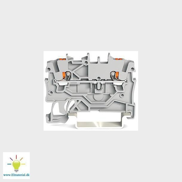 2-leder-gennemgangsklemme 3.50 mm Push-In-klemme gr