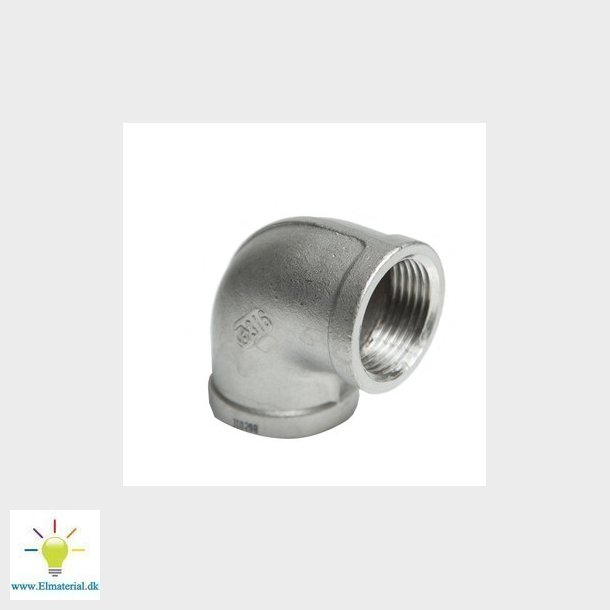 Vinkel 90&deg; 1,4408, 20 bar 1/8 uttag/sockel