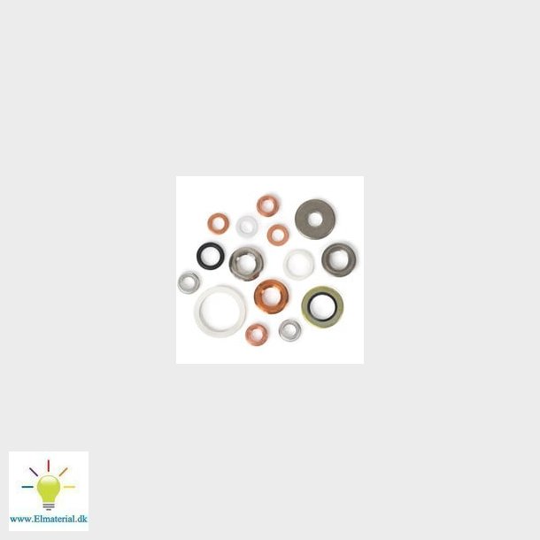 910.17 WIKA Pakning til G1/4 &amp; M12x1,5 Kobber Form 1 Selv-centrerende