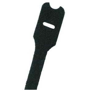 Kardborrband med huvud 203X12,7 svart