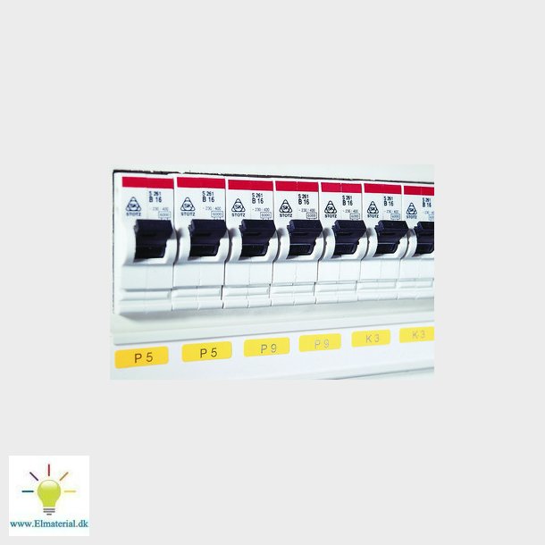 Komponentlabel 15 x 9 gul til TT431 printer