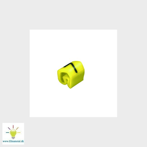 Ledning mrk cli 02-3 gul/sort 7 (P200)