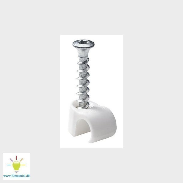 Installationsskrue PH2 TCS-C3 7-10/32, hvid