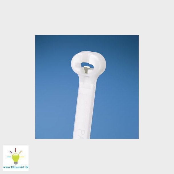 Kabelbinder med stl 2.4X102 mm  i pakke a 1000 styk hvid