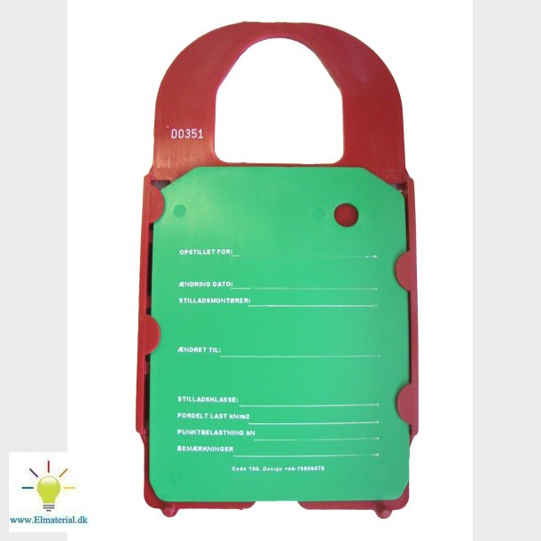 Stilladsskilt Med Holder