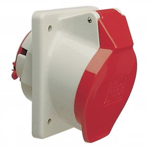 Cee Vägguttag sned 16A 4P Ip44