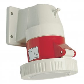 Cee Vägguttag 16A 4P M/Fl Ip67