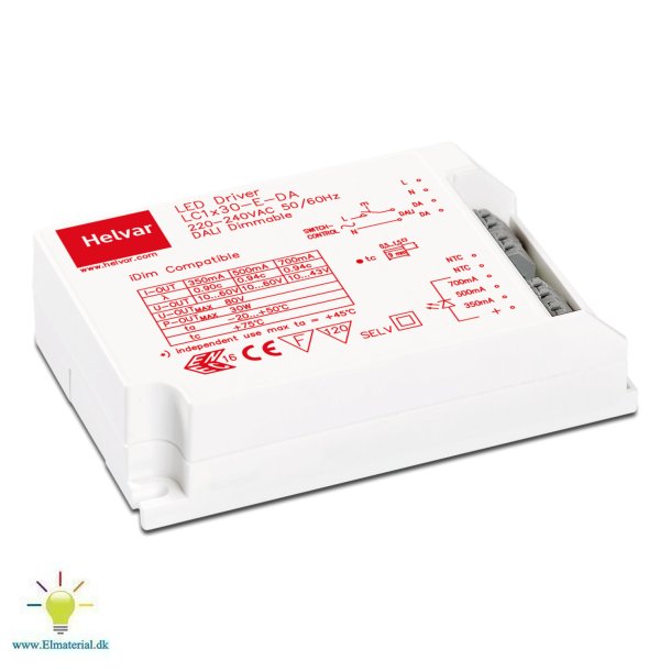 Led-drivrutin Lc1X30-E-Da Dali