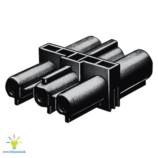 Gst18I3 Mellemkobling 3P Sort